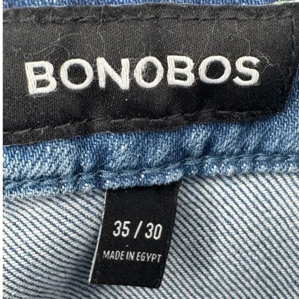 Bonobos Tailored Fit Stretch Jeans Men's 35x30 Medium Blue NWT Minimalist